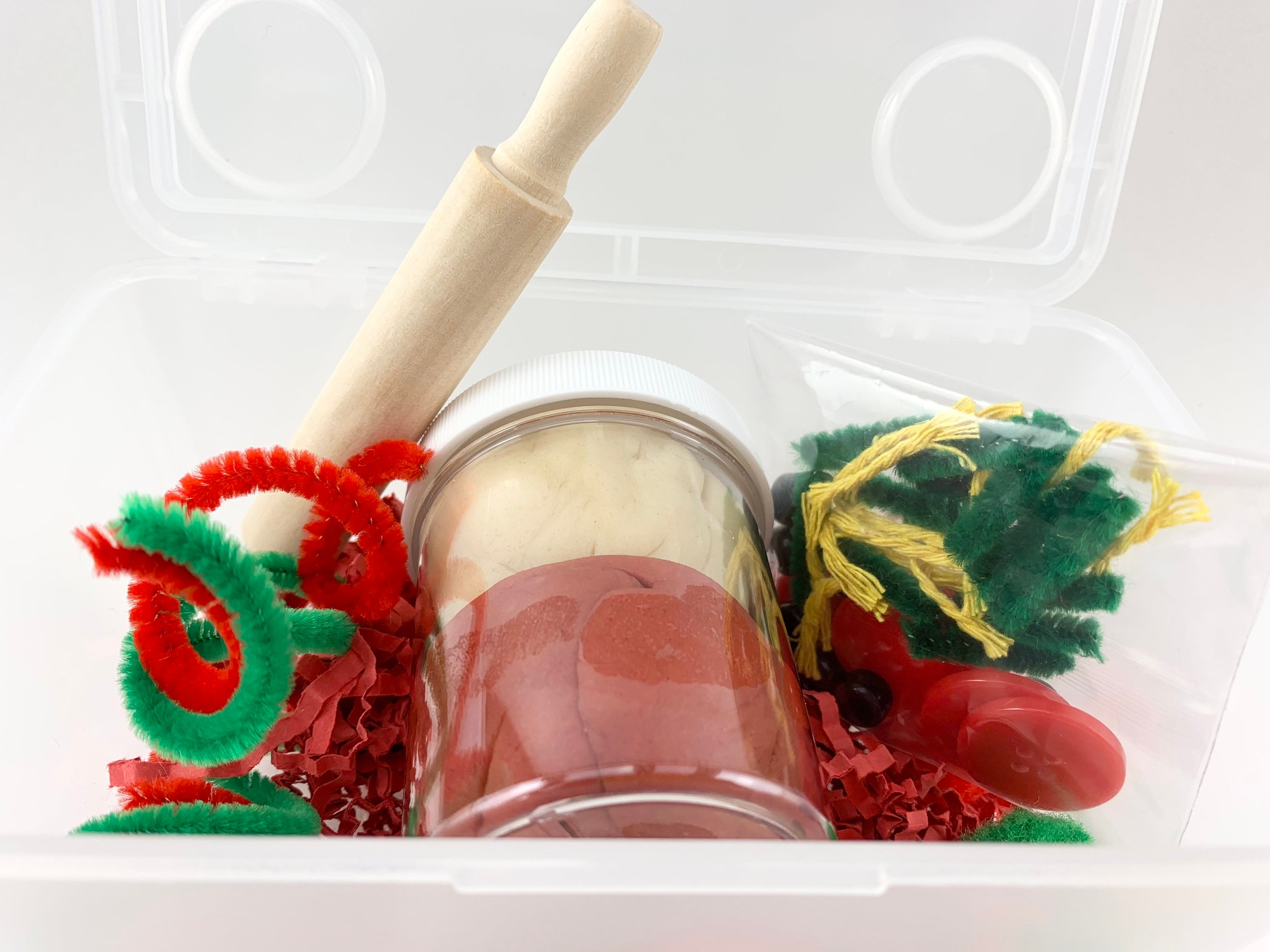 Pizza Play Dough Kit Pizza Sensory Kit Playdough Sensory Etsy