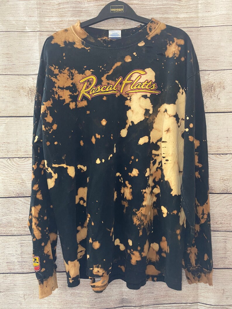 UPCYCLED country band distressed shirt