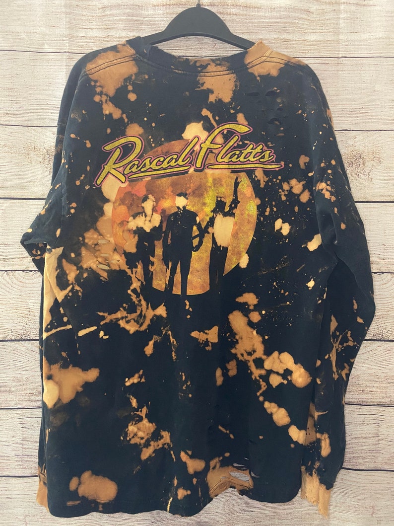 UPCYCLED country band distressed shirt