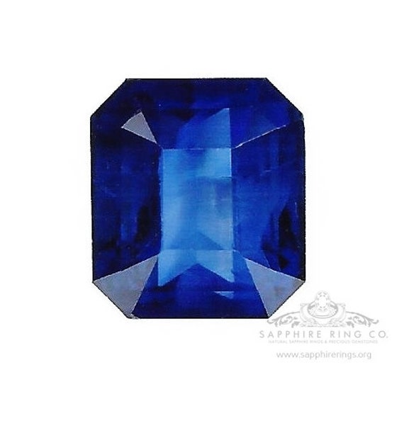 7.20 ct Natural Asscher Cut Sapphire, GIA Certified Origin Madagascar