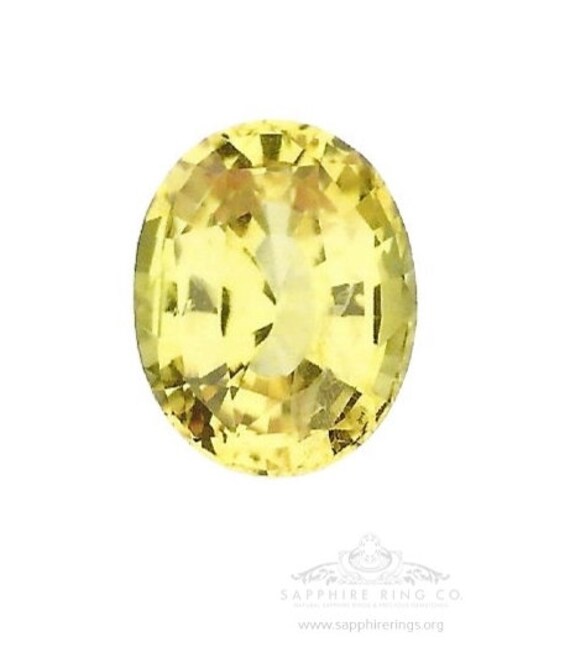 5.07 ct Unheated Oval Cut Yellow Sapphire, GIA Certified