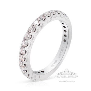 Aliança de casamento de diamantes, 0,50 cts de diamantes - Acabamento antigo feito sob medida