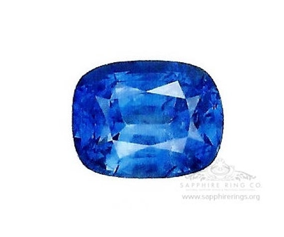 1.32 ct Natural Ceylon Sapphire, Cushion Cut Rich Blue GIA Certified