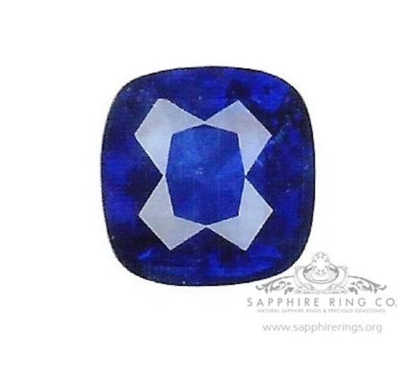 2.15 ct Natural Royal Blue Sapphire, Cushion Cut GIA Certified