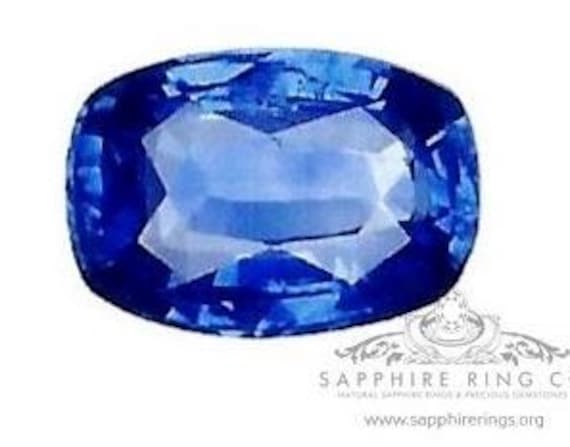 2.06 ct Unheated Ceylon Blue Sapphire, GIA Certified Cushion Cut