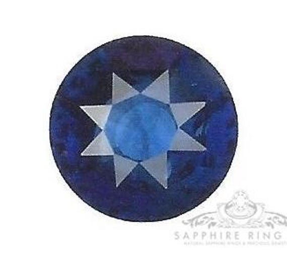 1.35 ct Round Cut Sapphire, Natural Royal Blue GIA Certified
