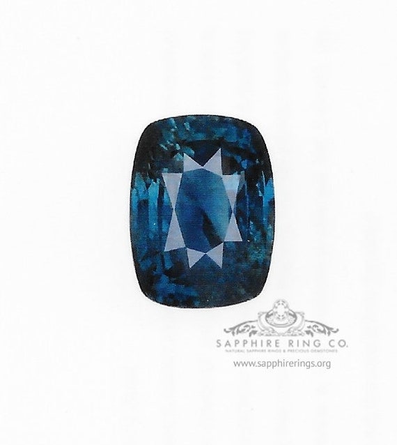 Loose Blue Cushion Cut natural Sapphire - Untreated No Heat Ceylon Sapphire  GIA Certified