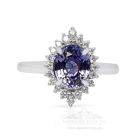 1.81 ct Color Change Sapphire Ring, Unheated GIA Certified Platinum 950