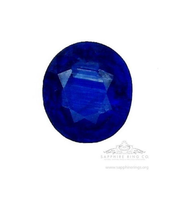 3.07 ct Natural Sapphire, Vivid Blue Oval Cut GIA Certified