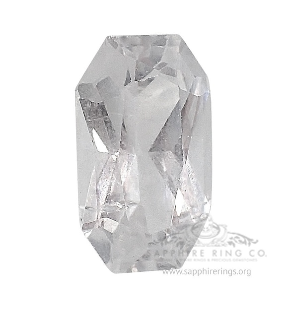 2.17 ct Natural White Ceylon Princess Cut Sapphire GIA Certified