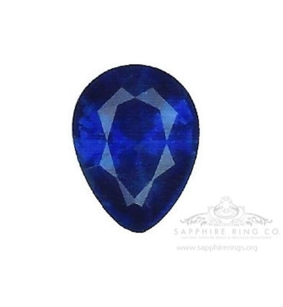 1.06 ct Natural Ceylon Sapphire, Pear Cut GIA Certified