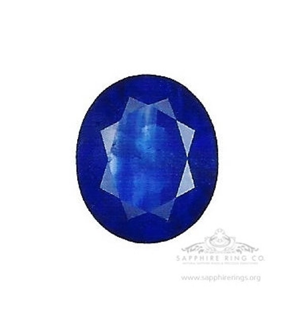 2.58 ct Natural Blue Sapphire, Oval Cut Natural Ceylon Sapphire - GIA Certified