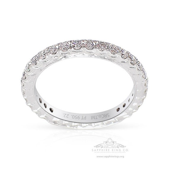 Antique Platinum Wedding Band, 0.74 cts Custom-made