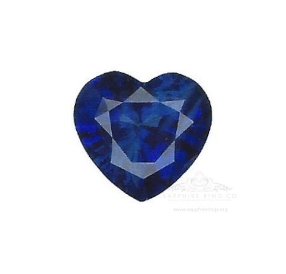 1.27 ct Heart Cut Sapphire, Natural Ceylon Sapphire GIA Certified