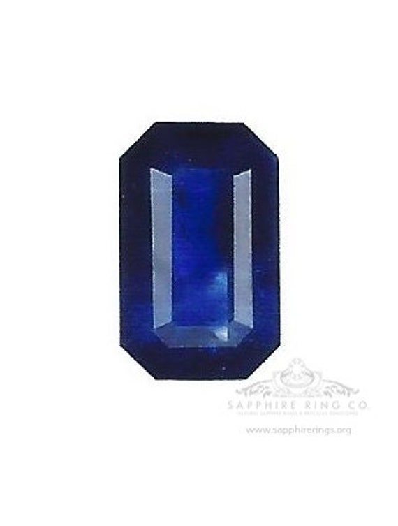 2.88 ct Emerald Cut Sapphire, Natural Blue Ceylon Sapphire GIA Certified