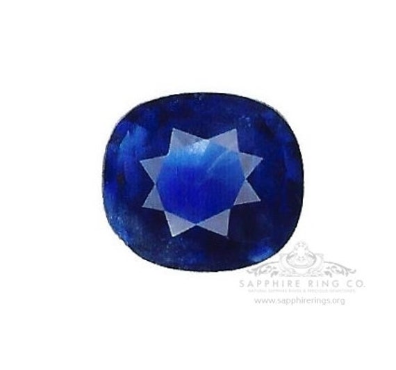 2.51 ct Untreated Ceylon Sapphire, Cushion Cut GIA Certified Royal Blue Sapphire