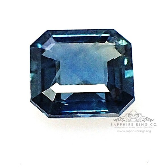 3.50 ct Unheated Asscher Cut Sapphire GIA Certified