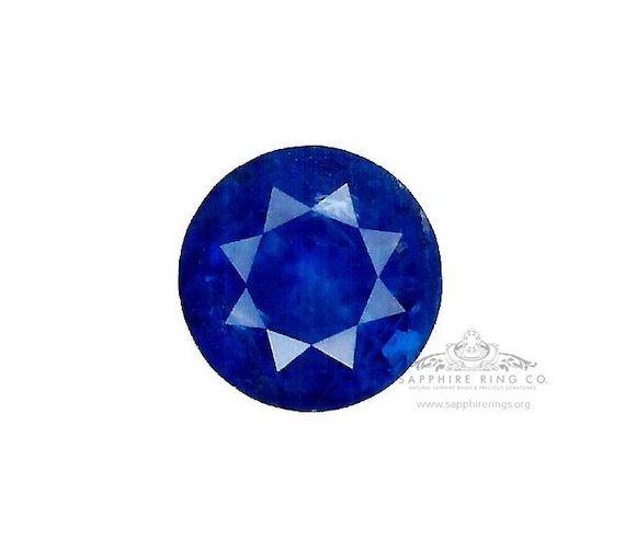 3.23 ct Unheated Ceylon sapphire, Round Cut GIA Certified