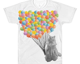 One Hundred Balloons - 100th Day of School All-Over Printed T-Shirt