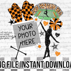 Orange Majorette Photo Frame Digital Download | PNG File