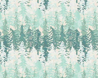 Valley View Riviera from the Lambkin Collection by Art Gallery - Yardage - Woodland - Pine  Trees