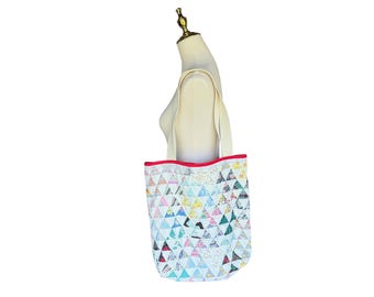 Vintage Quilt Tote Bag | Soft Slouchy Patchwork Tote | Lightweight Market Bag | Upcycled Quilt Purse | Cottagecore Everyday Tote