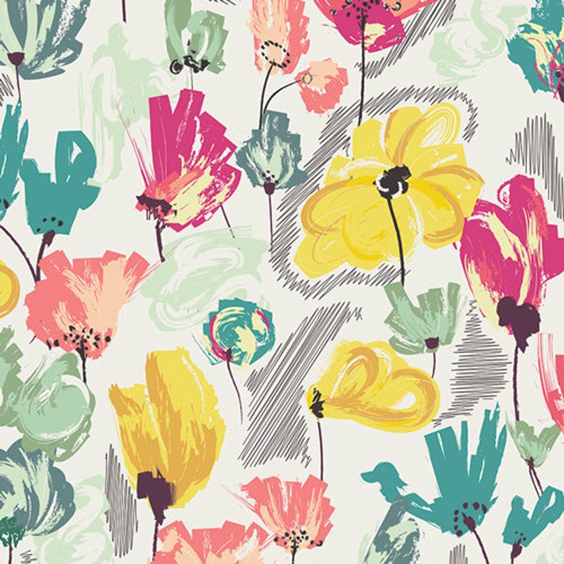 Floral Fitted Crib Sheet in Wild Beauty Pineapple