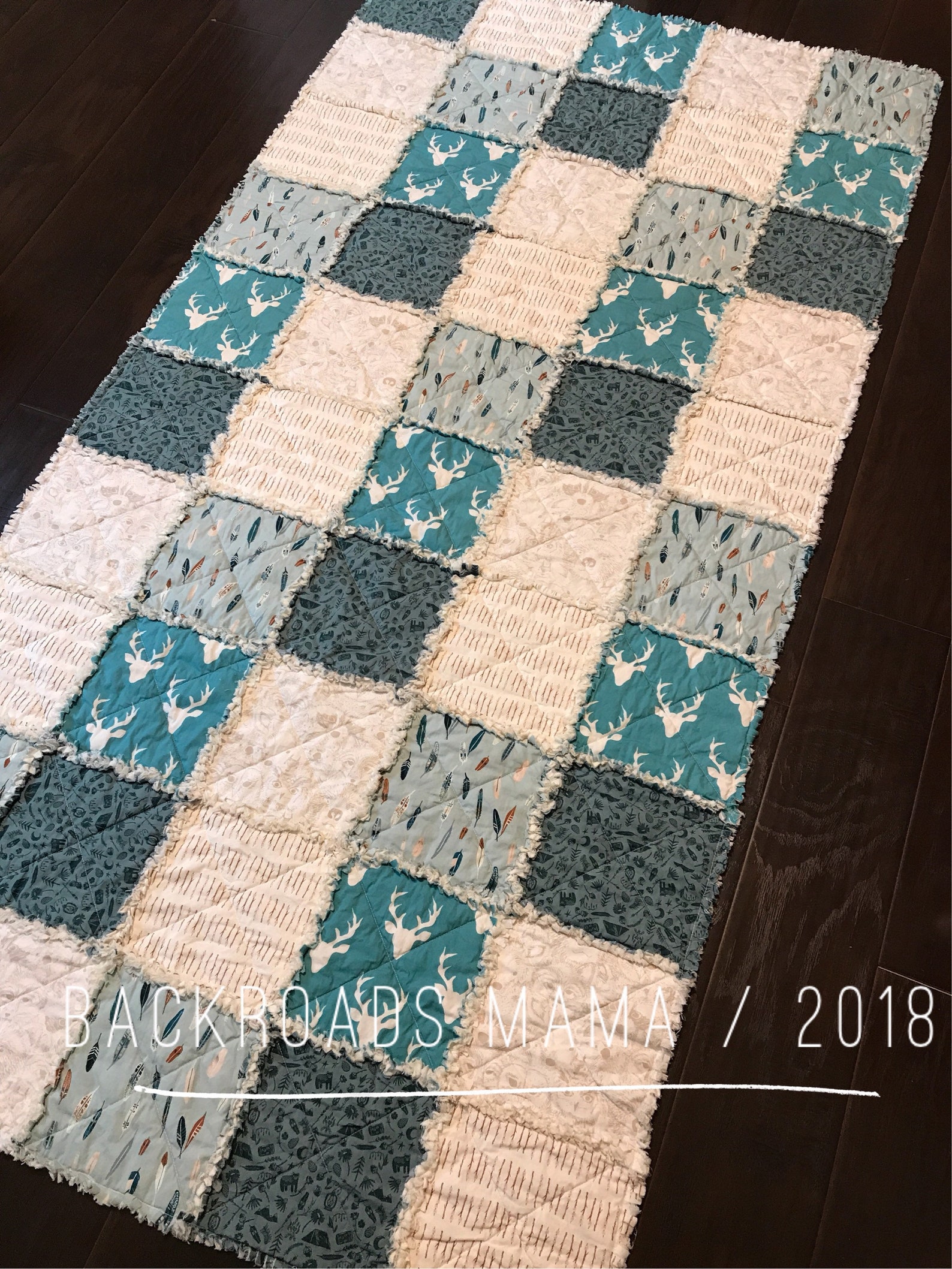 RV Bunk House Quilt Custom Made Bunk Bedding Rag Quilt Etsy