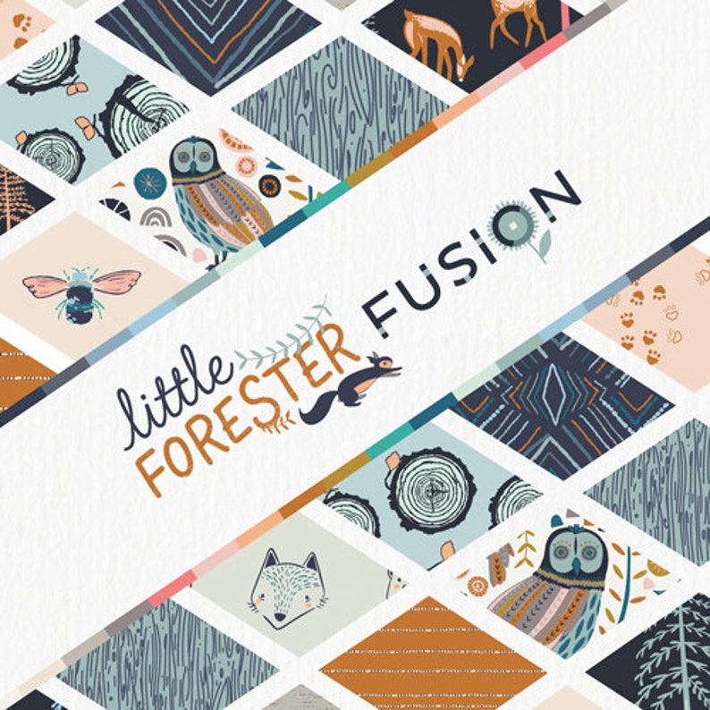 Wildwood Forester Forester Fusion Yardage Fat Quarter Deer Woodland Modern Deer Fabric image 2