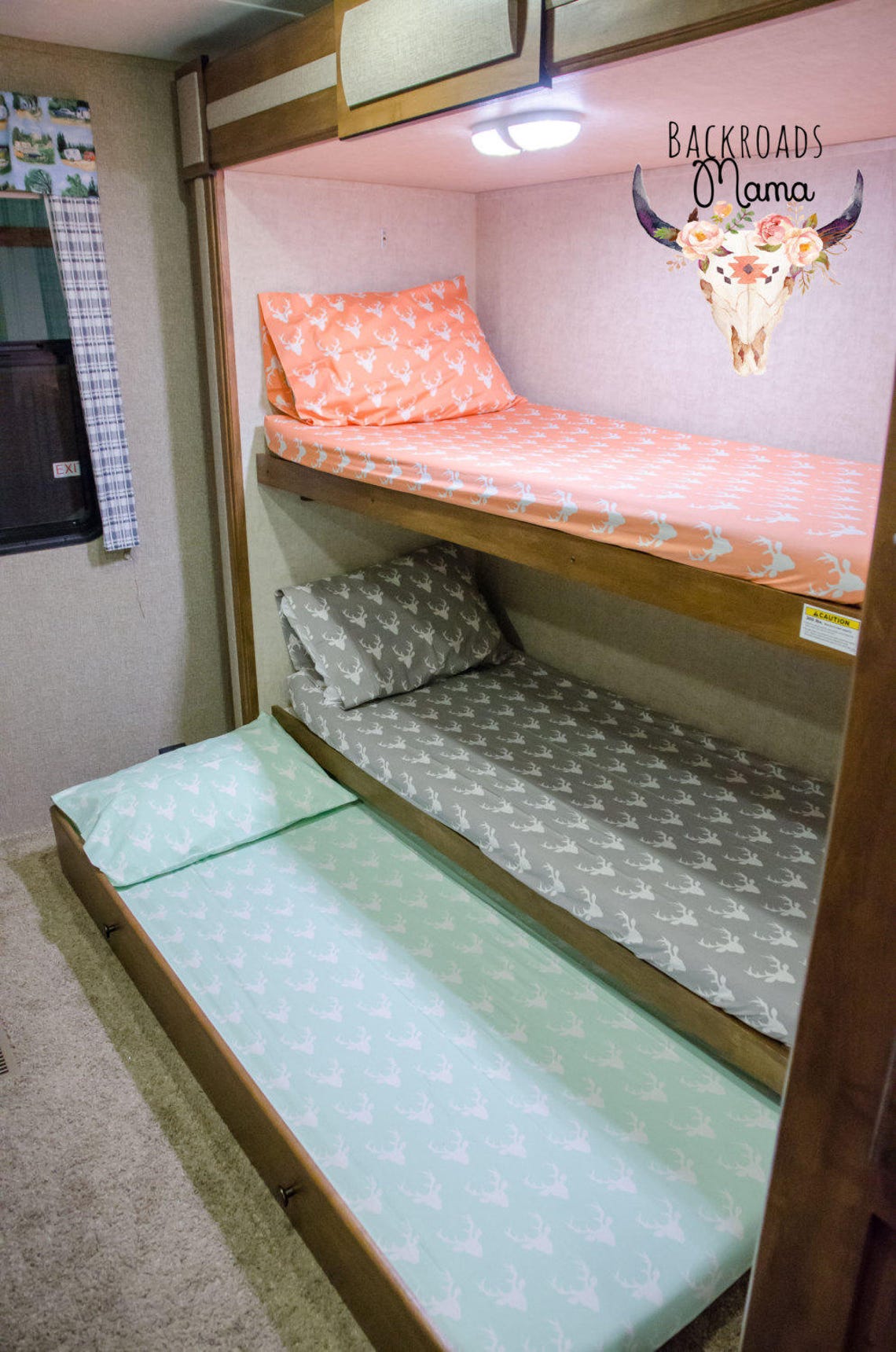 RV Camper Bunk Sheet Sets Plaid of My Dreams Toasty Camper - Etsy