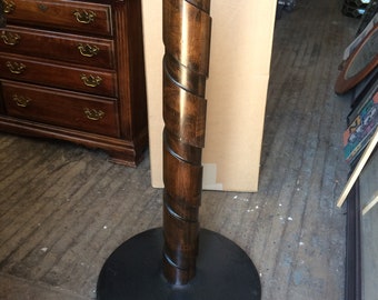Large Custom Wood Column Bar height Bar table base 41" tall