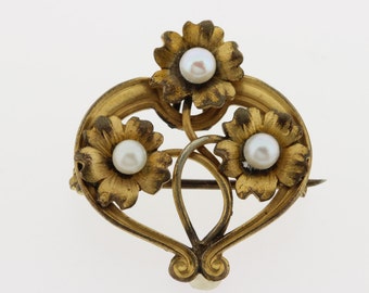 Victorian Gold Filled Brooch