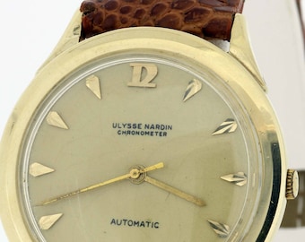 Ulysse Nardin Chronometer Automatic Armbandsur 14K Guld från 1960-talet