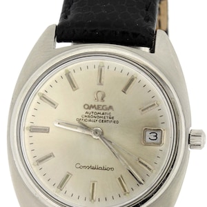 1970s Stainless Steel Omega Constellation Automatic Chronometer Wrist Watch