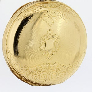 Orologio da tasca vintage 1883 Elgin set di leve con cassa in oro giallo 18 carati