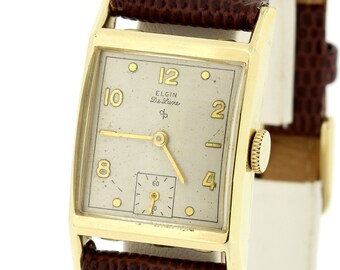 elgin deluxe wrist watch 1946