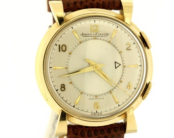 Reloj de pulsera Jaeger-LeCoultre Memovox relleno de oro de 14 quilates