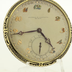 Vacheron and Constantine Pocket Watch 1920s 18 karat yellow gold Vintage