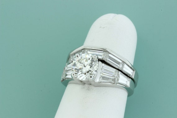 Platinum Diamond  Wedding Set - image 2