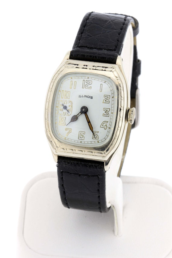 Vintage 14 Karat Gold Filled Illinois Wrist Watch… - image 2