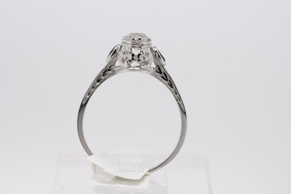1920s Floral Diamond Ring - image 10