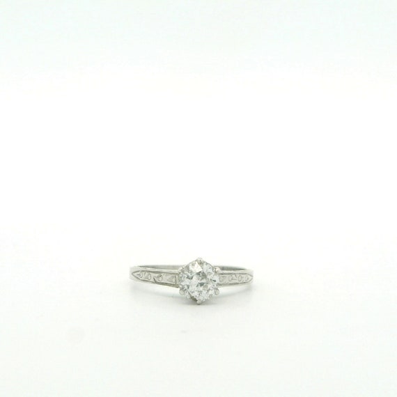 1930's Solitaire Diamond Ring - image 1