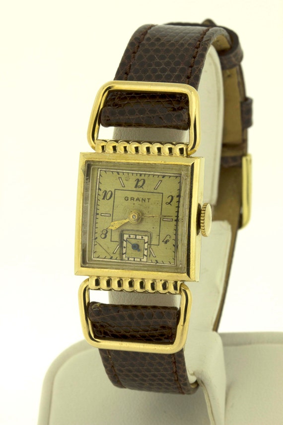 Vintage 10K Rolled Yellow Gold Plate Grant Wrist … - image 3