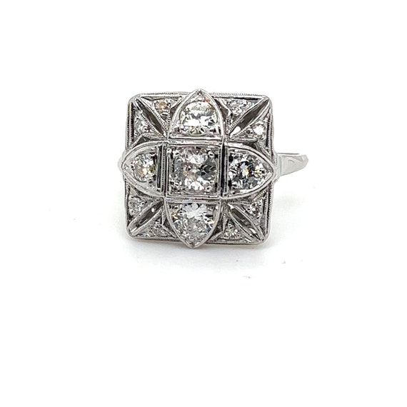 Vintage 1920’s Platinum and Diamond Ring