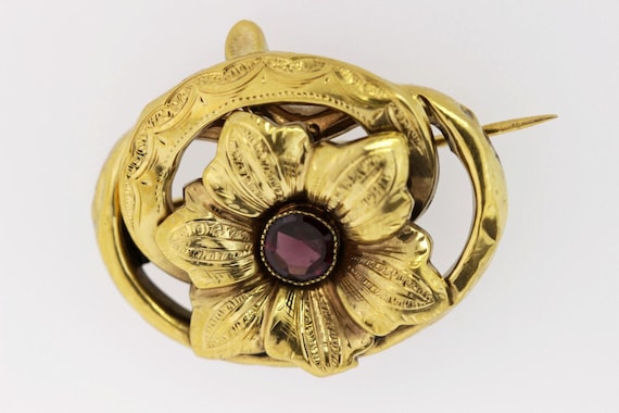 Engraved brooch on sale