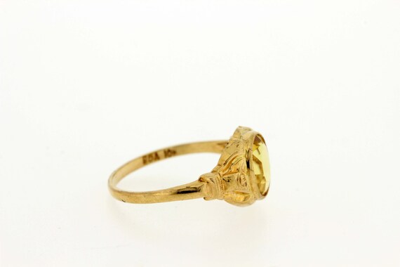 10 karat yellow gold ring with Yellow Center  - image 5