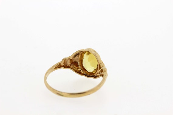 10 karat yellow gold ring with Yellow Center  - image 4