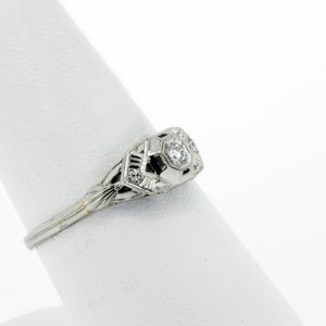 14K Trio Diamond Ring with Octagonal Head image 4