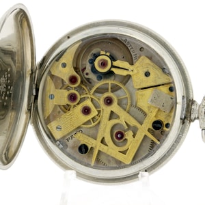 14K Goldfilled Dudley Freemason Themed Movement Pocket Watch 19 Jewel