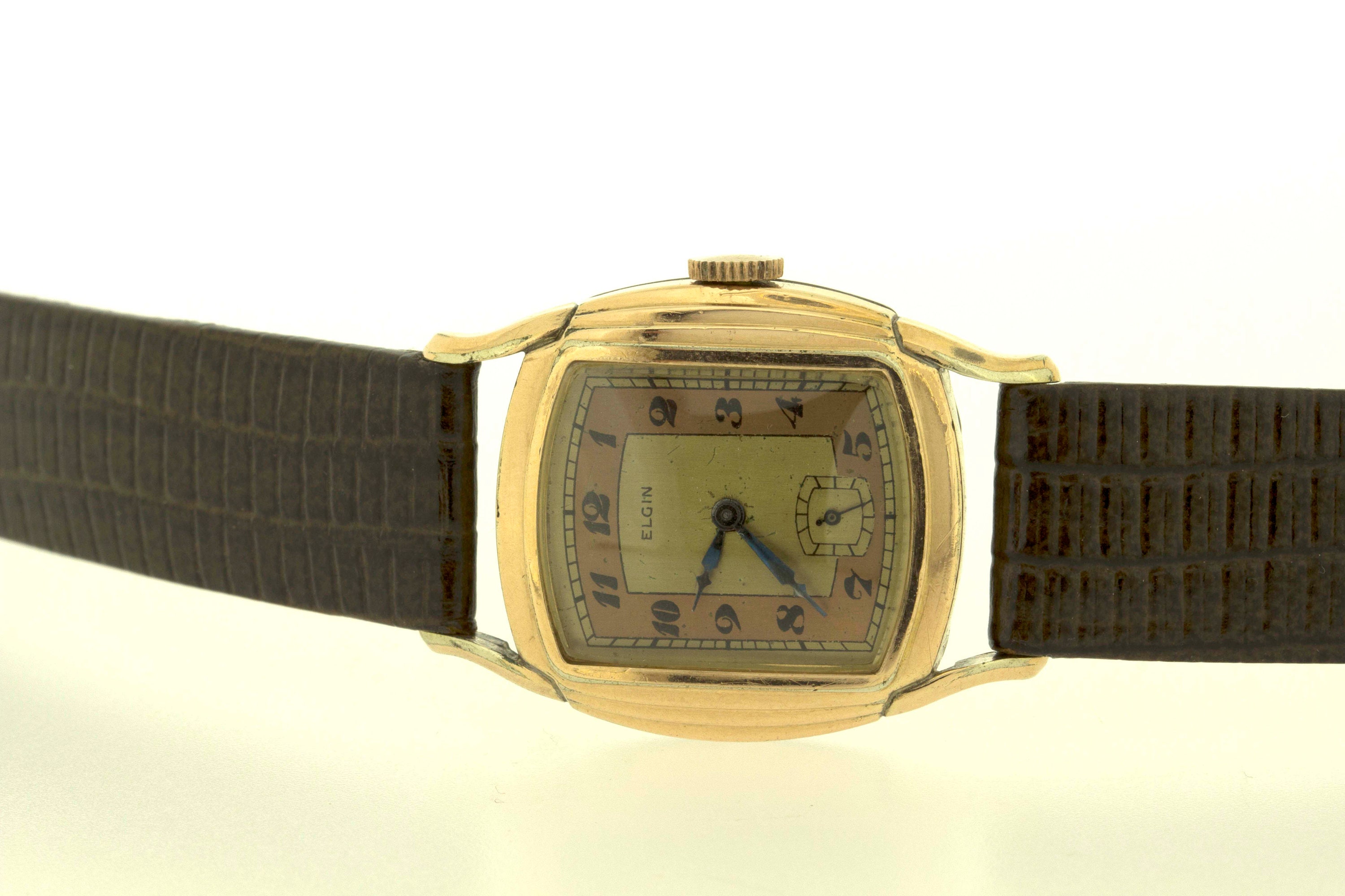 10K Rose Gold Filled Vintage Elgin Wrist Watch Etsy UK